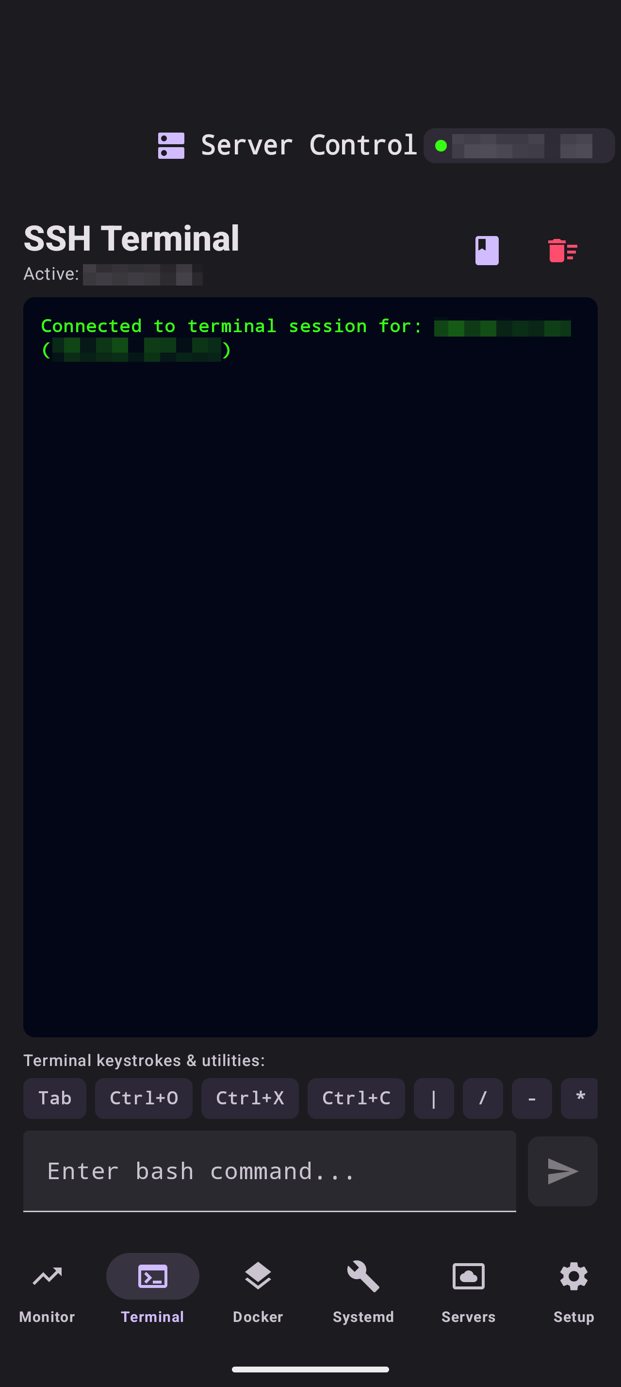 Server Control — Premium Android App for Agentless VPS & Docker Management screenshot 2